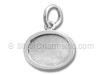 Sterling Silver Oval Picture Frame Charm