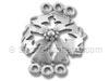3 Strand Connector Sterling Silver Flower