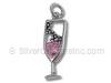 Pink Champagne Charm