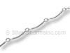 Silver Footage Chain Curved Bar