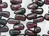 Garnet Top Drilled Teardrop Beads