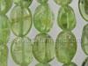 Oval Green Garnet Beads