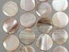 Pinkish Brown Round Mother of Pearl