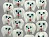 White Puppy Glass Beads