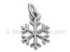 Sterling Silver Small Flat Snowflake Charm