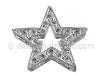 2 Sided Silver Star Pendant