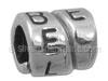 "Believe" Silver Spacer Bead