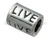 "Live" Silver Spacer Bead