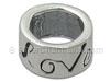 "Love" Silver Spacer Bead