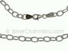 16" Shiny Oval Link Necklace
