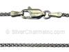 1.5mm Popcorn Rhodium Chain