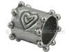 Heart Silver Spacer Bead
