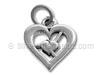 Small Heart within a Heart Charm