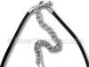 16" Black Leather Cord 2mm Leather Necklace