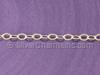 Delicate Flat Oval Gold Cable Chain