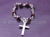 Garnet Faceted Beads Rosary Ring