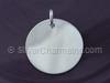 Silver 1 1/8" Engraveable Round Disc