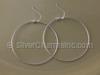 Silver 45mm Hoop Earrings