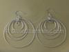 Diamond Cut/ Plain Hoop Earrings