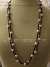 Long Pearl Tincup Necklace