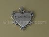 Filigree Bridemaid Heart Charm
