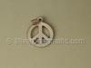 Gold Filled Peace Sign Charm