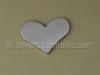 Silver Medium Heart Stamping Blank