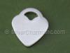 Small Heart Disc Blank Charm Tag
