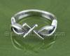 Fish and Cross Band Ring