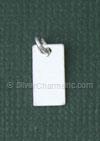 Sterling Silver Rectangle Tag Charm