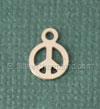 Gold Filled Tiny Peace Sign Charm