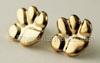 Gold Filled Paw Print Post Earrings