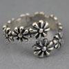 Daisy Sterling Silver Adjustable Ring