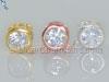 4mm CZ Solitaire Link Connector