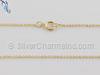 gold filled chain, flat cable chain, spring ring clasp, 1132f