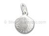 Silver Hollow Puffed Sea Shell Charm