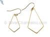Gold Filled Kite Shape Hoop Earrings