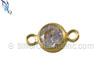 4mm Gold Filled Bezel Connector