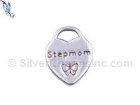 Stepmom Heart Charm