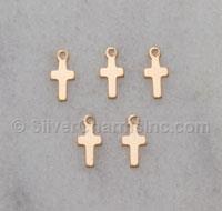 7mm Tiny Skinny Cross Pendant