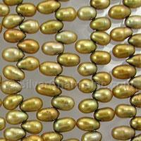 8mm Goldish Freshwater Pearls