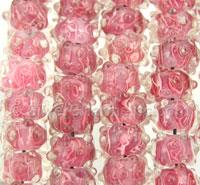Clear Lampwork Glass Beads
