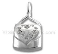 3D Sterling Silver Purse that Opens
