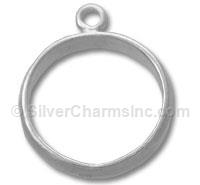 Sterling Silver 4.5mm Charm Ring
