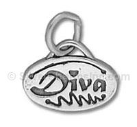 Diva (Latin "Goddess") Charm
