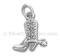 Cowboy Boots with Spurs Charm