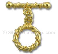 Vermeil Round Rope Toggle