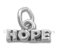 Sterling Silver Hope Word Charm