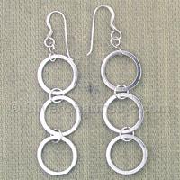 3 Circle Dangle Earrings