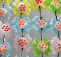 Flower Glass Beads